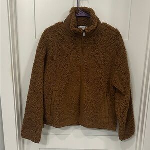 Athleta Brown Teddy Jacket